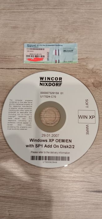Установочный диск Windows XP OEM