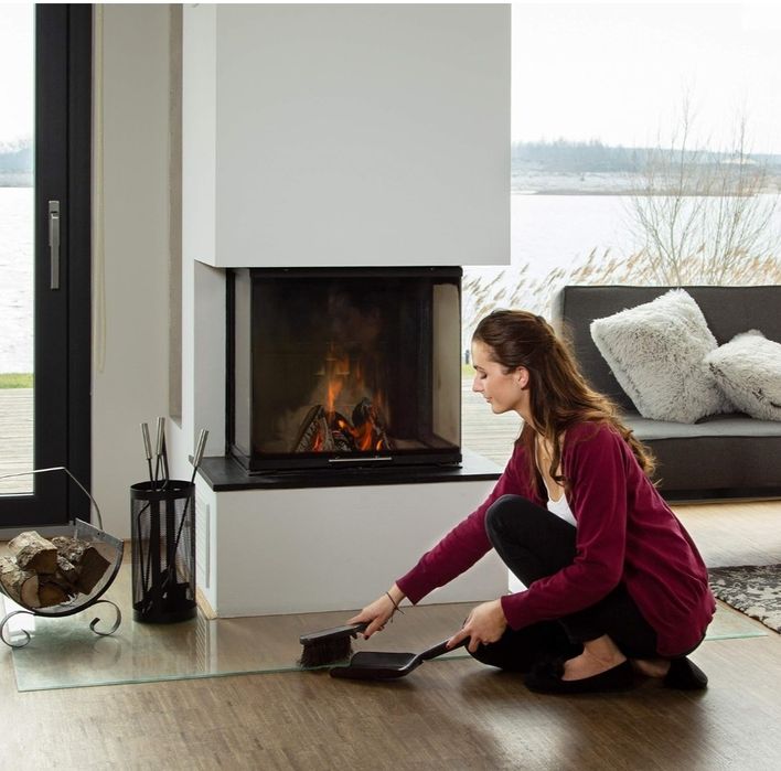 Relaxdays Zestaw do zamiatania, mały, 41 cm, trwała stal, zmiotka