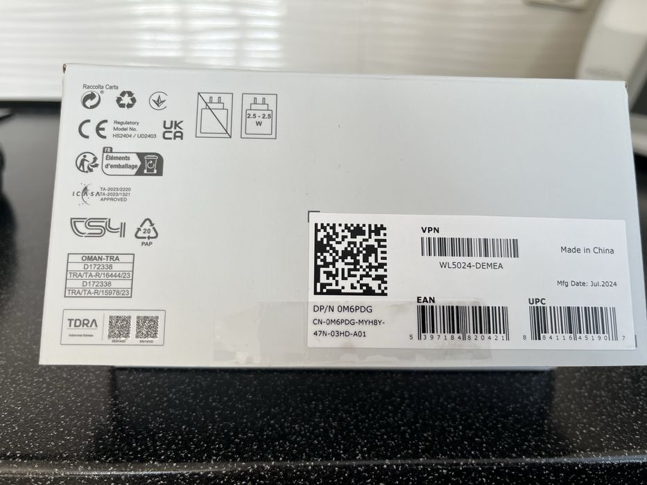 Słuchawki bezprzewodowe Dell WL5024 nowe