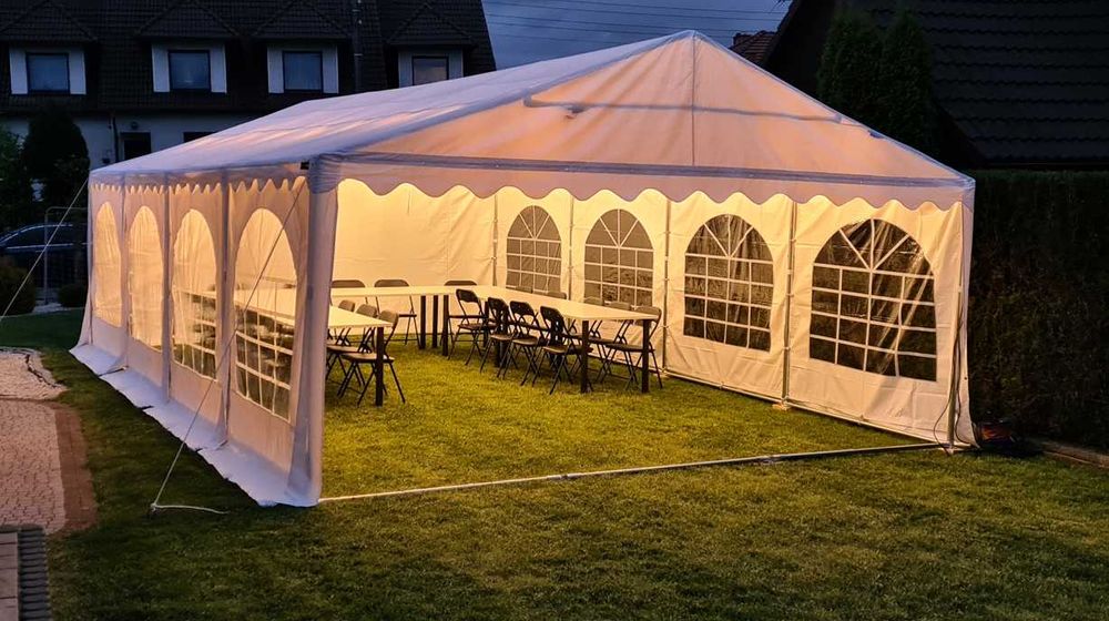 Wynajem namiotów imprezowych- bankietowych 3x6 i 5x8 [m]. Oława