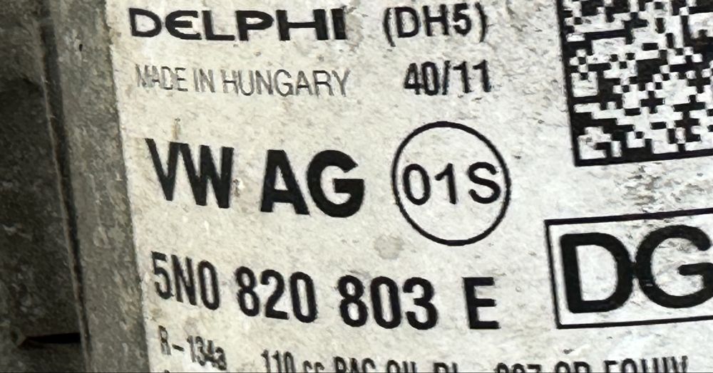 Volkswagen Passat B7 sprężarka kompresor klimatyzacji 2.0 TDi