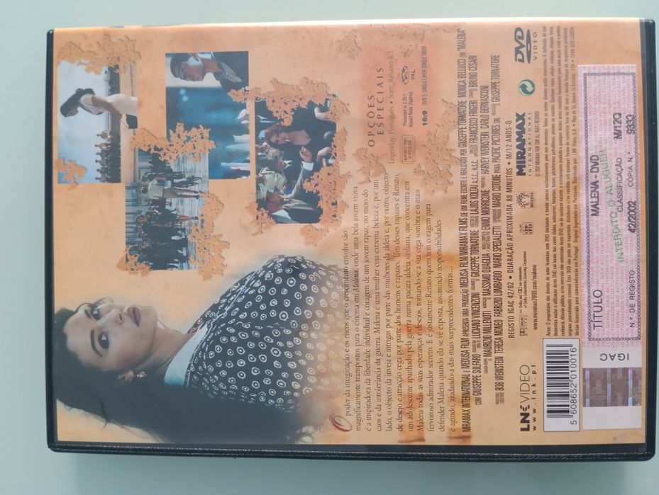 DVD Malena - Mônica belluci