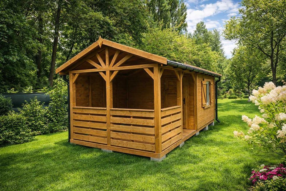 Domek ogrodowy drewniany 3x6 | producent | nowoczesny | transport