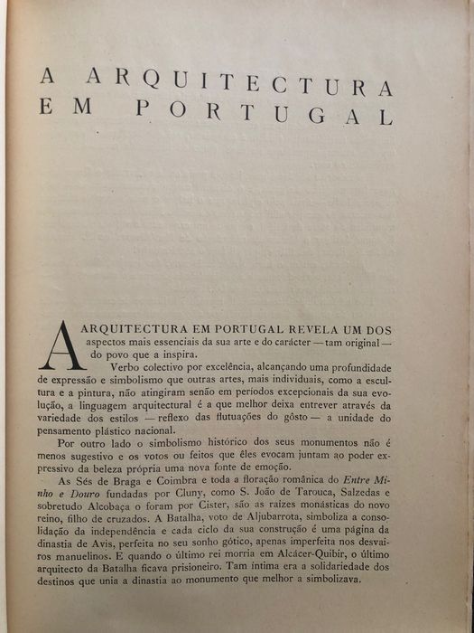 A Arquitectura em Portugal / Monumentos e Edifícios de Lisboa