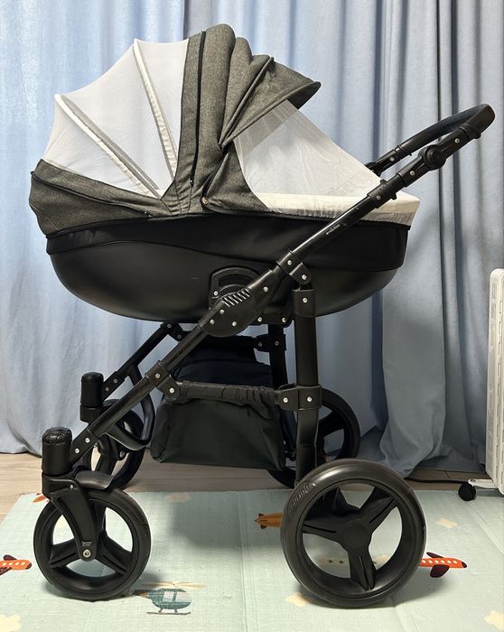 Універсальна коляска 2 в 1 - Angelina Discovery Evolution (Сірий)
