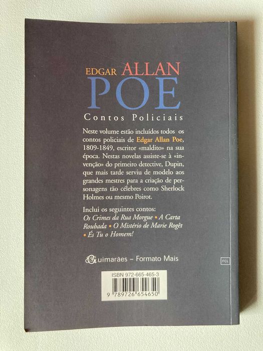 Contos Policiais, de Edgar Allan Poe