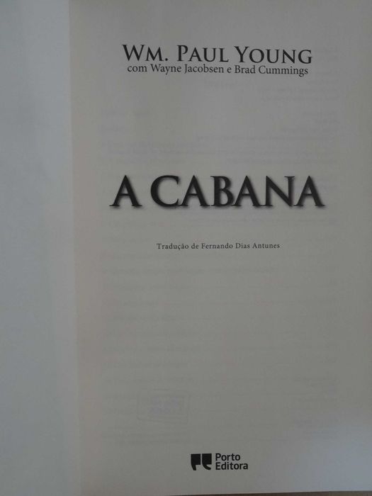 A Cabana de Wm. Paul Young - 1ª Edição