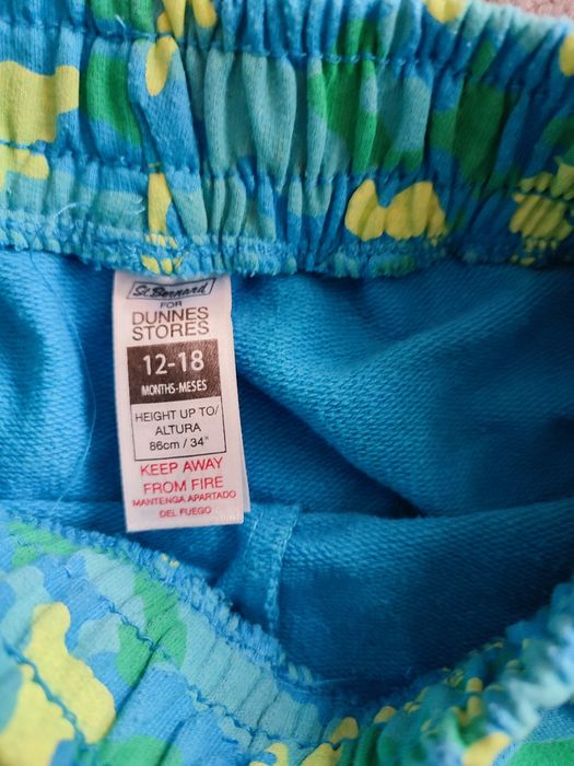 Zestaw Komplet letni chłopięcy 80 spodenki koszulka czapka