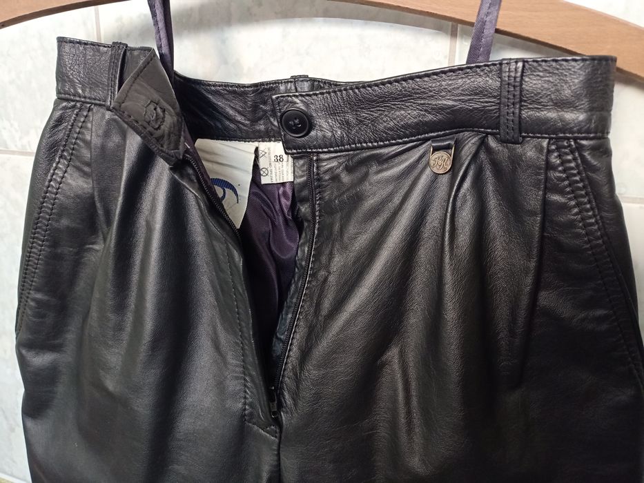 Klasyczne spodnie skórzane - unisex.