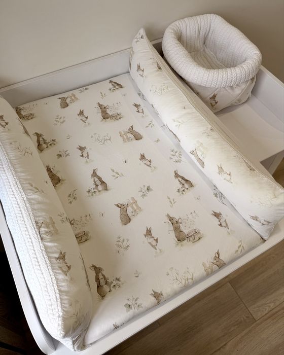 Пеленальний матрац з пелюшкою + корзинка