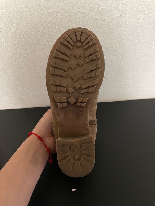 Botas de salto cremes