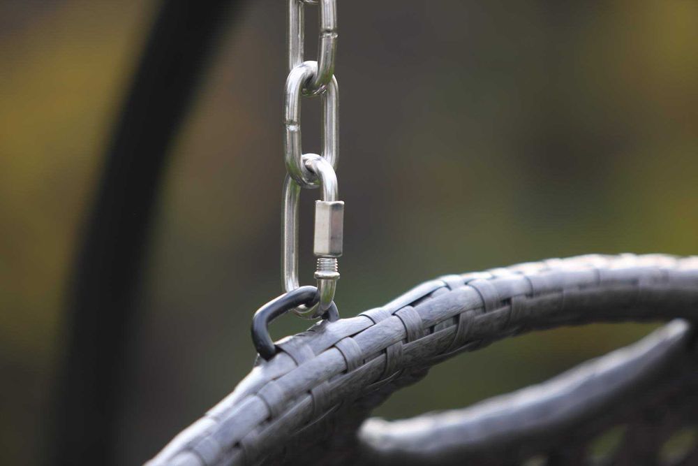 Fotel wiszący dwuosobowy bujany kokon łóżko POŁOWĘ TANIEJ bez poduszki