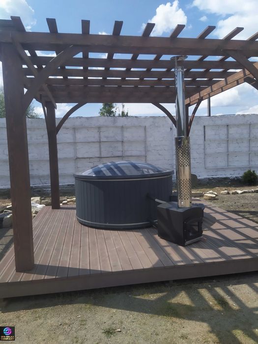 Чан на дрова Купель на дрова Гаряча бочка Вуличне офуро