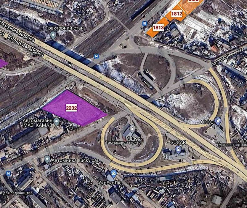 Фасадна ділянка окружна дорога 16 соток