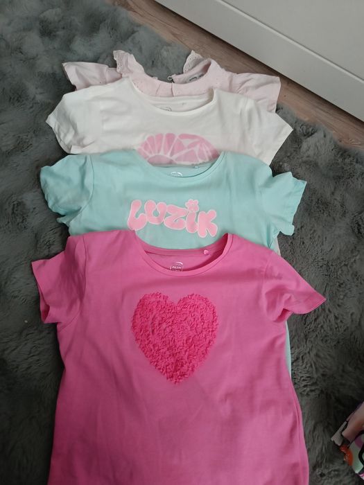Zestaw koszulek 140 dziewczyna