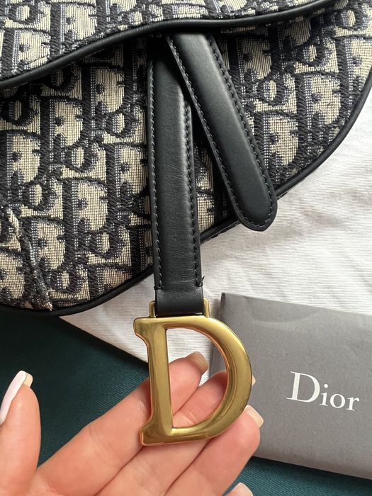 Torba Saddle bag Dior mini oblique monogram