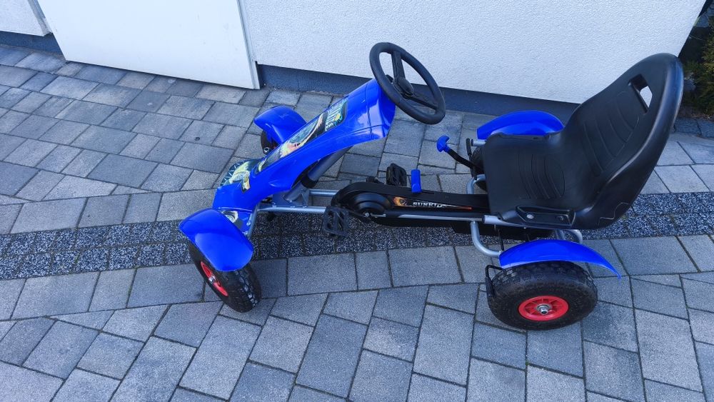 Gokart na pedały Niebieski