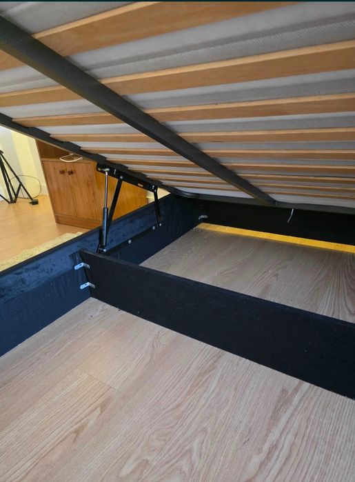 Cama casal  bau 1 60x200 150€