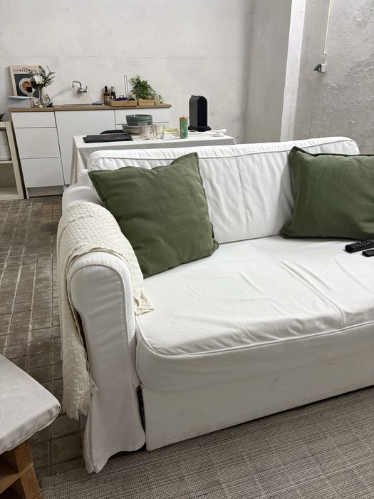 sofa (cama) branco ikea