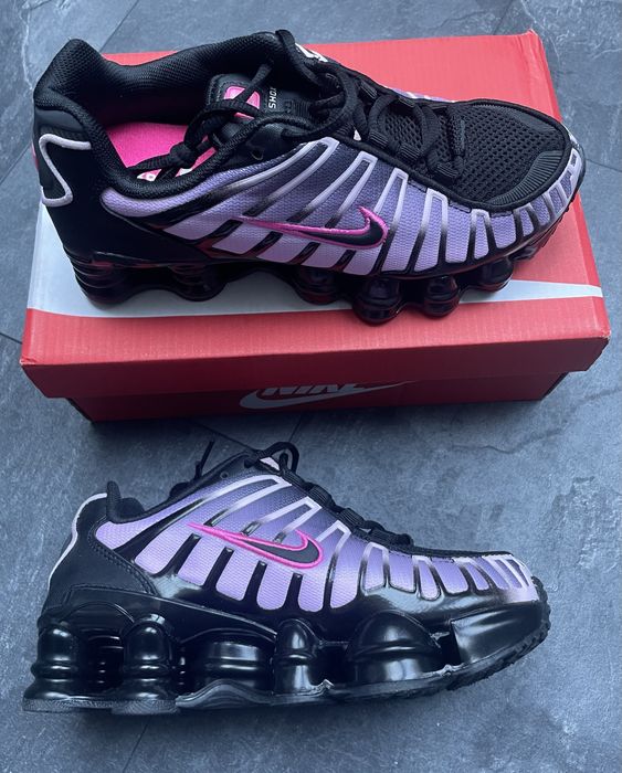 Nike shox różowo czarne r38