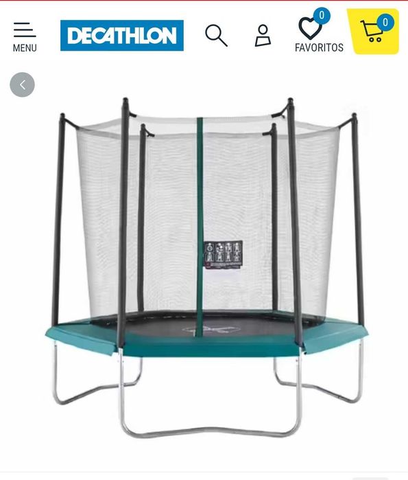 Trampolim hexagonal 240 cm com rede de proteção