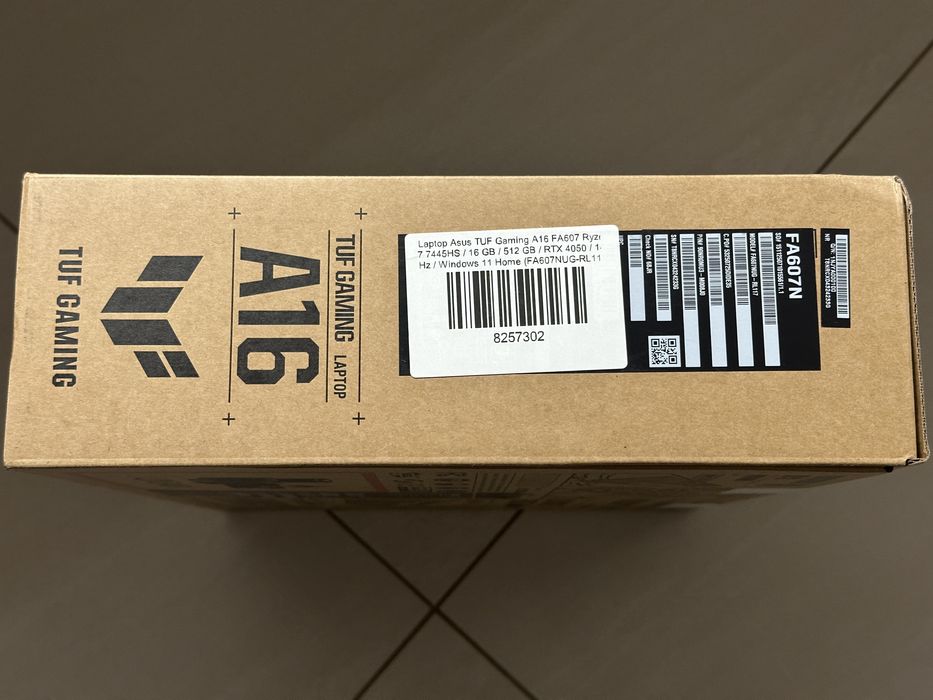 Laptop ASUS TUF Gaming A16 RTX 4050 Ryzen 7