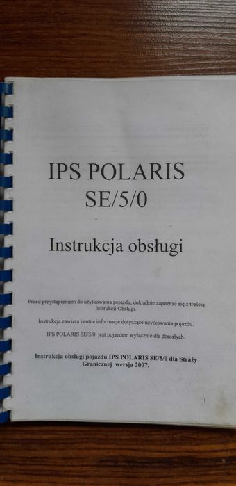 IPS Polaris SE/5/0 instrukcja obsługi quad