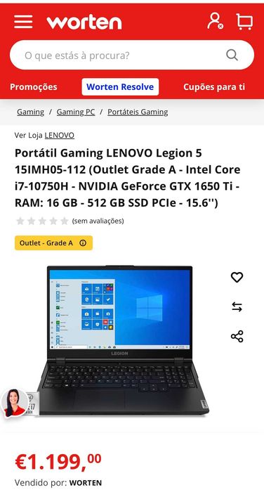 Lenovo Legion 5 15IMH05 portátil / Laptop gaming