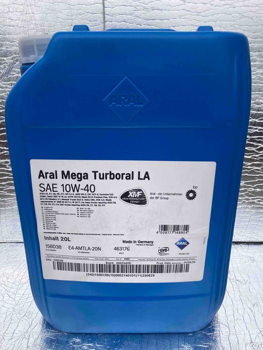 Моторне масло Aral Mega Turboral LA 10W40 20л 0грн доставка нп