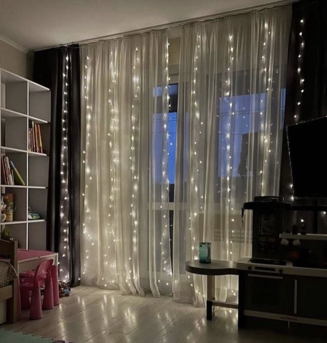 Гірлянда штора,роса