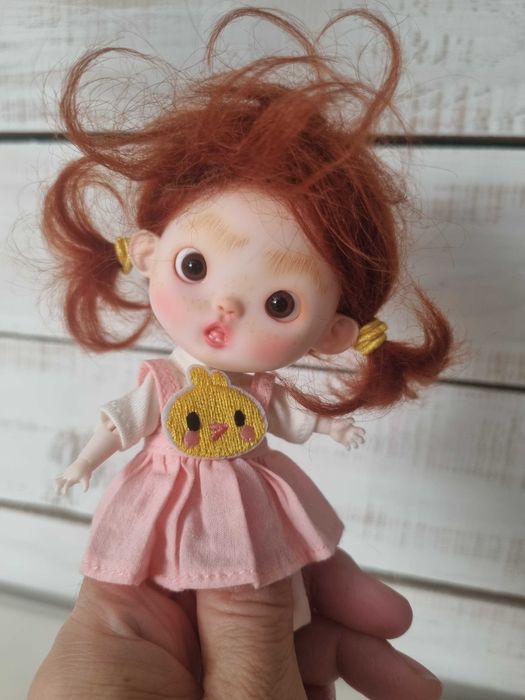 Lalka 2w1  bjd mini OB 11 ręcznie malowana