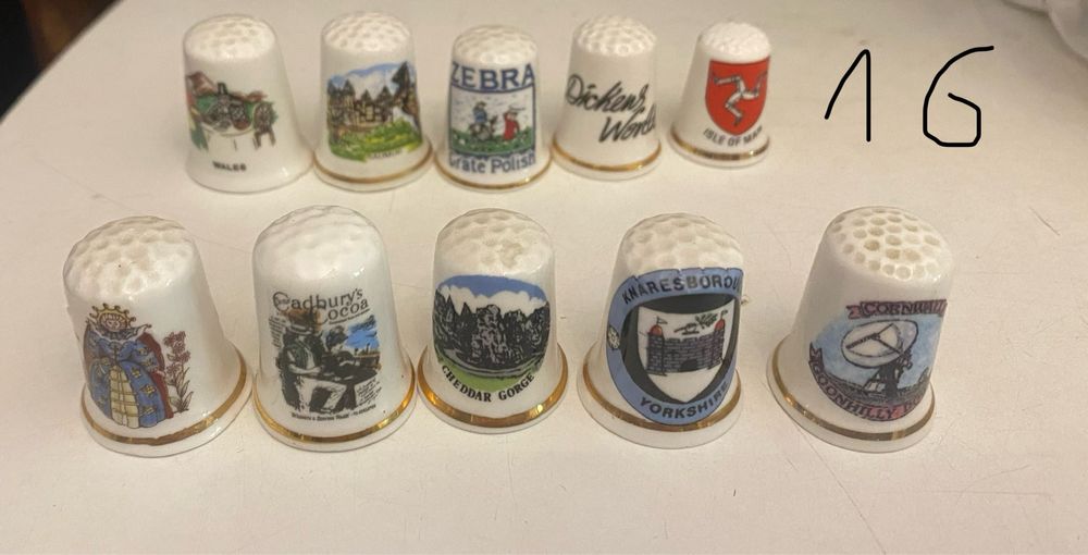 Lotes de 10 dedais variados