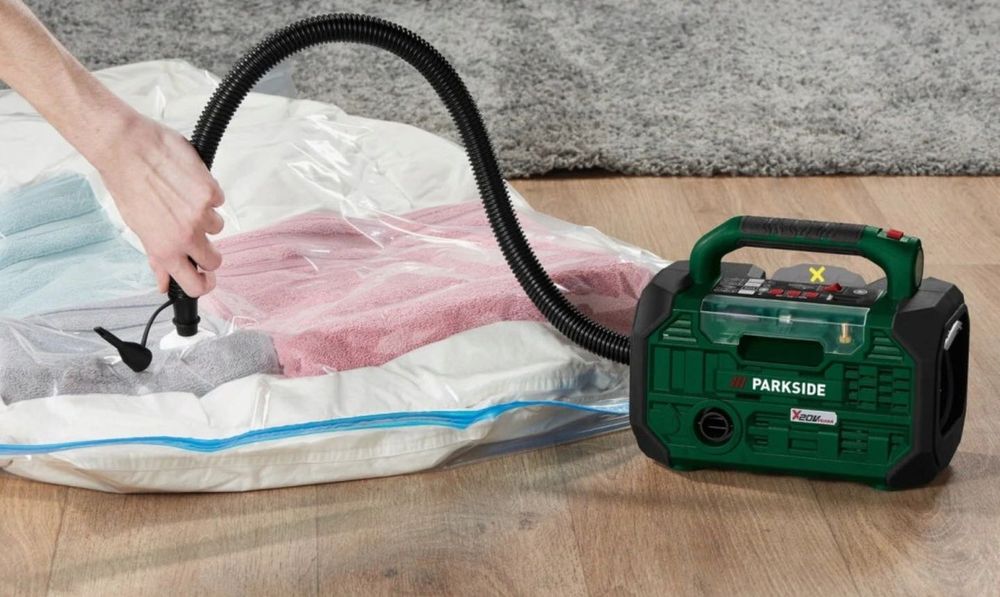 Akumulatorowa sprężarka 20V i Pompka 2 w 1 PKA 20-Li D3 PARKSIDE fv