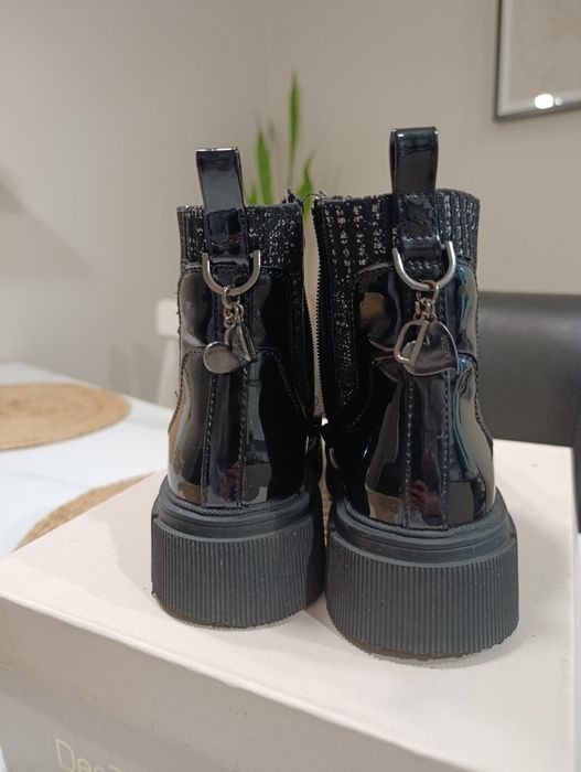 Buty ocieplane DeeZee 33 czarne botki