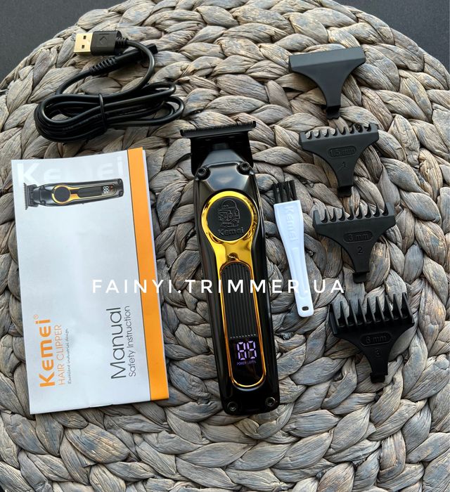 ‼️РОЗПРОДАЖ‼️Тример Kemei ProBlade для стрижки голови бороди окантовки