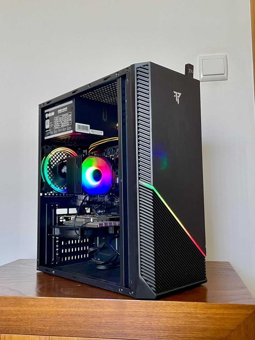 Computador PC Gamer RGB + Monitor + Teclado - AMD Ryzen 5 + GTX 1650