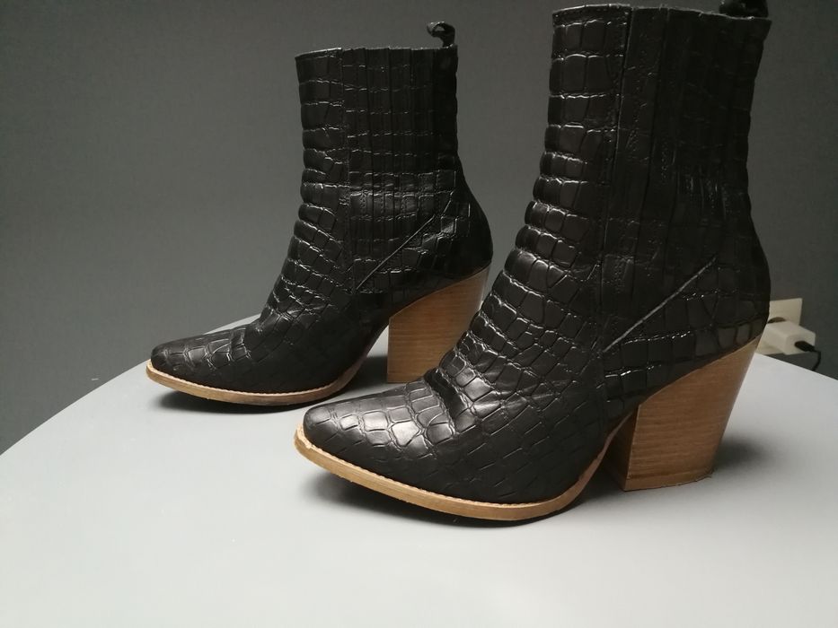 Buty skórzane kowbojki Ulmani