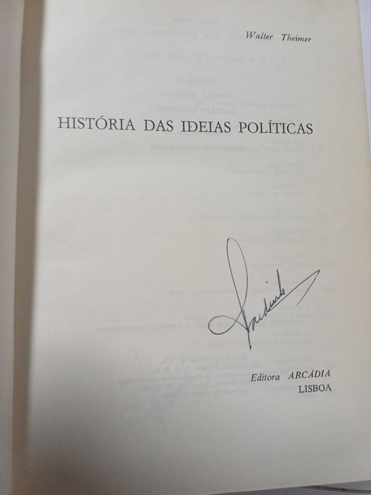 Walter Theimer - História das ideias politicas