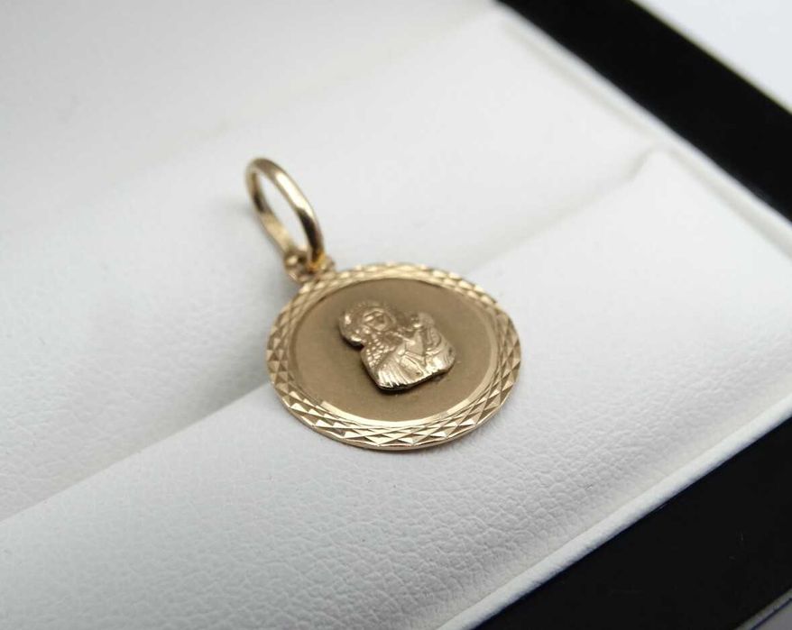 Piękna Złota Zawieszka Medalik 1,05g P585