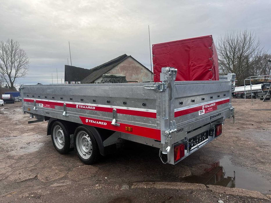 Przyczepa wywrotka TEMARED TIPPER 3217/2C 3.5T stalowe burty DOSTAWA