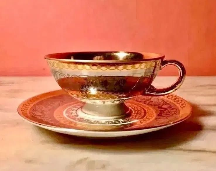 BAVÁRIA WALDERSHOF - serviço de café - anos 50 - 10 chávenas