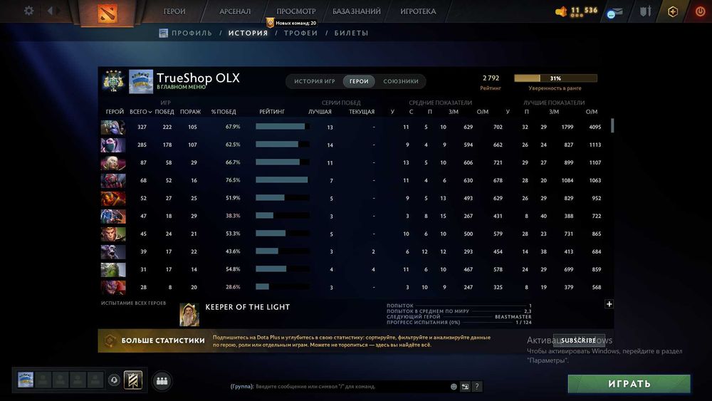 Аккаунти Dota 2 / 100-12000 ММР / Вибір / Аркани / Відгуки