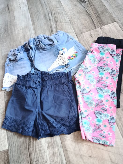 Spodnie leginsy spodenki dziewczynki 122