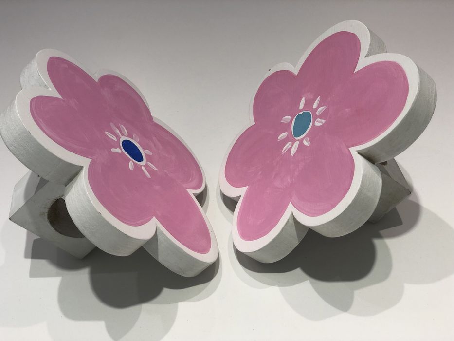 Terminais varões cortinados flores - Criança