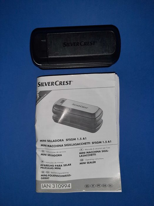 Mini seladora de sacos plástico