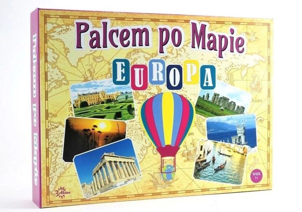 Palcem po mapie - Europa ABINO ABINO pudełko,257x254 mm