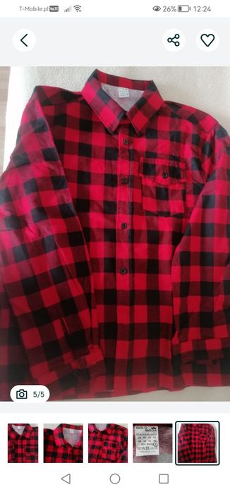 NOWA koszula flanelowa w kratę 39/40