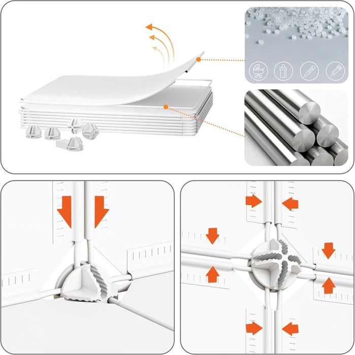 Szafka modułowa/organizer na ubrania, buty itp. 122 x 30 x 122 cm