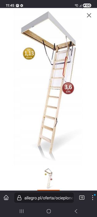 schody strychowe 60x120