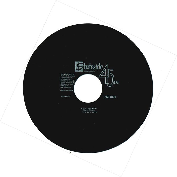 The Box Tops* ‎– The Letter - 1967 7" 45 Rpm